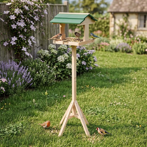 Garden bird table house - garden,