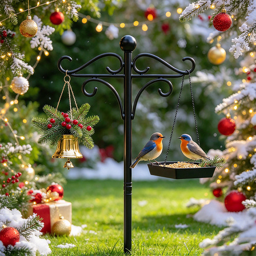 Adjustable bird feeder pole - bird,