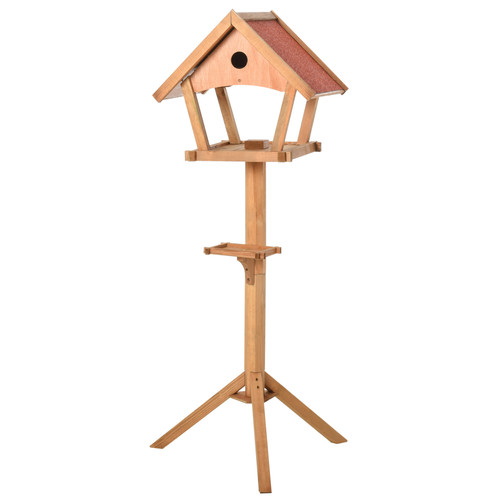 Wooden bird feeder - bird, stand