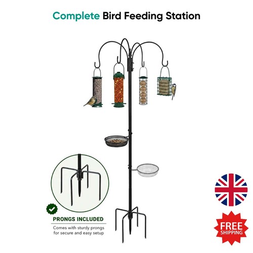 Metal bird feeding station - bird,