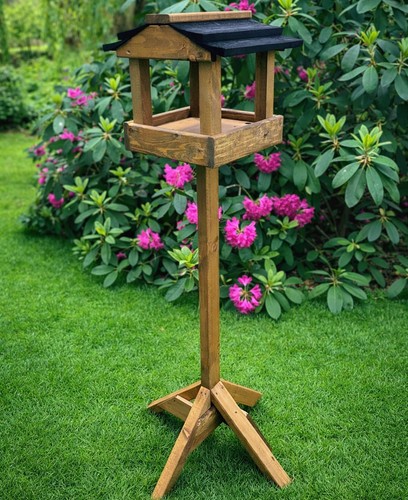 Wooden garden bird table free - wooden,