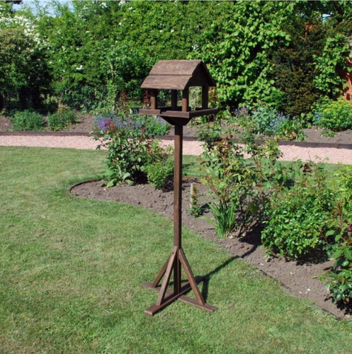 Wooden bird table feeding - wooden,